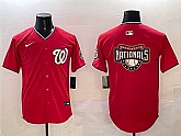 Men's Washington Nationals Team Big Logo Red Limited Stitched Jersey,baseball caps,new era cap wholesale,wholesale hats